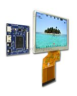 Color 3.5" 320x240 TFT LCD Display with Mini HDMI Board for Raspebrry PI
