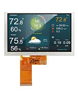 Low Cost 5" High Brightness IPS TFT Display 1024x600,JD9165 Controller