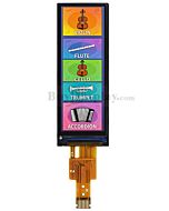 Bar Type 1.65 inch 142x428 TFT LCD Display 4-wire SPI NV3007 Connector Type FPC
