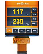 Square 3.95 inch 720x720 IPS TFT LCD Display RGB Interface
