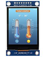 2.08 inch 128x160 IPS TFT LCD Display Module for Arduino,Raspberry PI