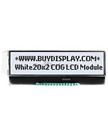 White 20x2 COG Character LCD Display NT7605 Controller FPC Connection