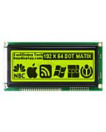 Low-Cost 19264 192x64 Graphic LCD Module Display Yellow Black Color