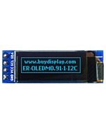 I2C Blue 0.91 inch OLED Display Module 128x32 Arduino,Raspberry Pi