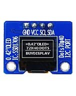 I2C White 0.42 inch OLED Display Module 72x40 Arduino,Raspberry Pi