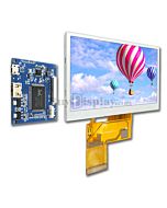 Low Cost 4.3 inch 480x272 Touch Display with Mini HDMI Board for Raspebrry PI