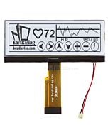 Serial I2C 240x64 COG Monochrome LCD Graphic Module,Black on White