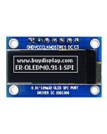 Serial SPI White 0.91 inch Arduino,Raspberry Pi OLED Display 128x32