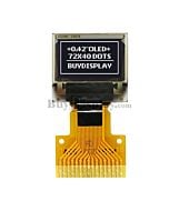 White 0.42 inch OLED Display Panel 72x40 IIC I2C Serial SPI SSD1306