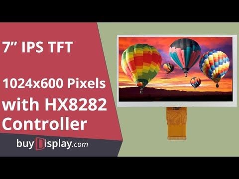 7 inch 1024x600 IPS TFT LCD Display High Brightness,Full