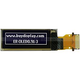 White 1/"Small OLED Display Module 128x32 I2C Arduino w//Connector FPC