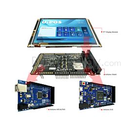2.4/" inch TFT LCD Resistive Touch Shield for Arduino Due,MEGA 2560,Uno w//Library