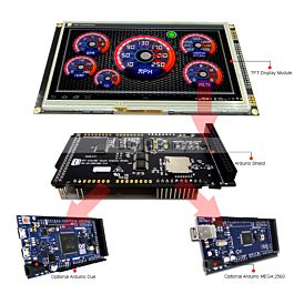 7Arduino Touch Screen Shield w/SSD1963,Library for Mega/Due