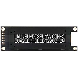 2.93寸/OLED字符模块/白色/20x2行/US2066/支持并串口