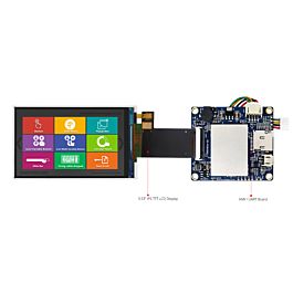 3.53 inch 480x800 Bar Type HMI Display Intelligent Smart UART TFT LCD image.