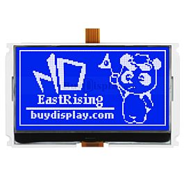 2.9 inch Low Cost Blue 128x64 Graphic COG LCD Display ST7567 SPI
