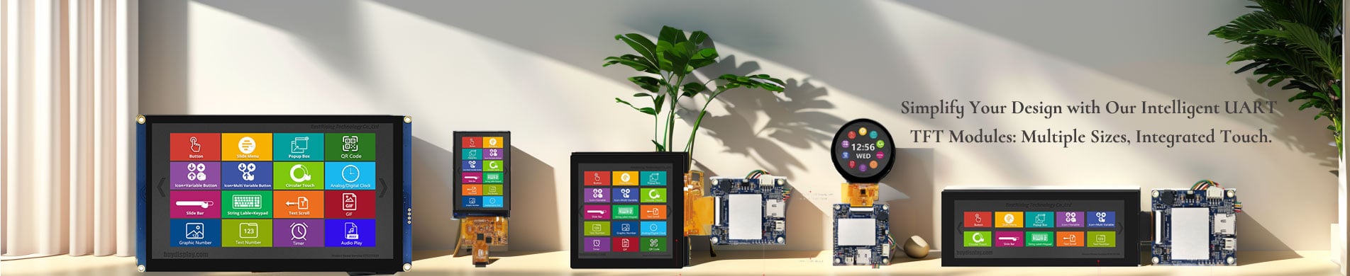 HMI Intelligent Smart UART SPI Touch IPS TFT LCD Display